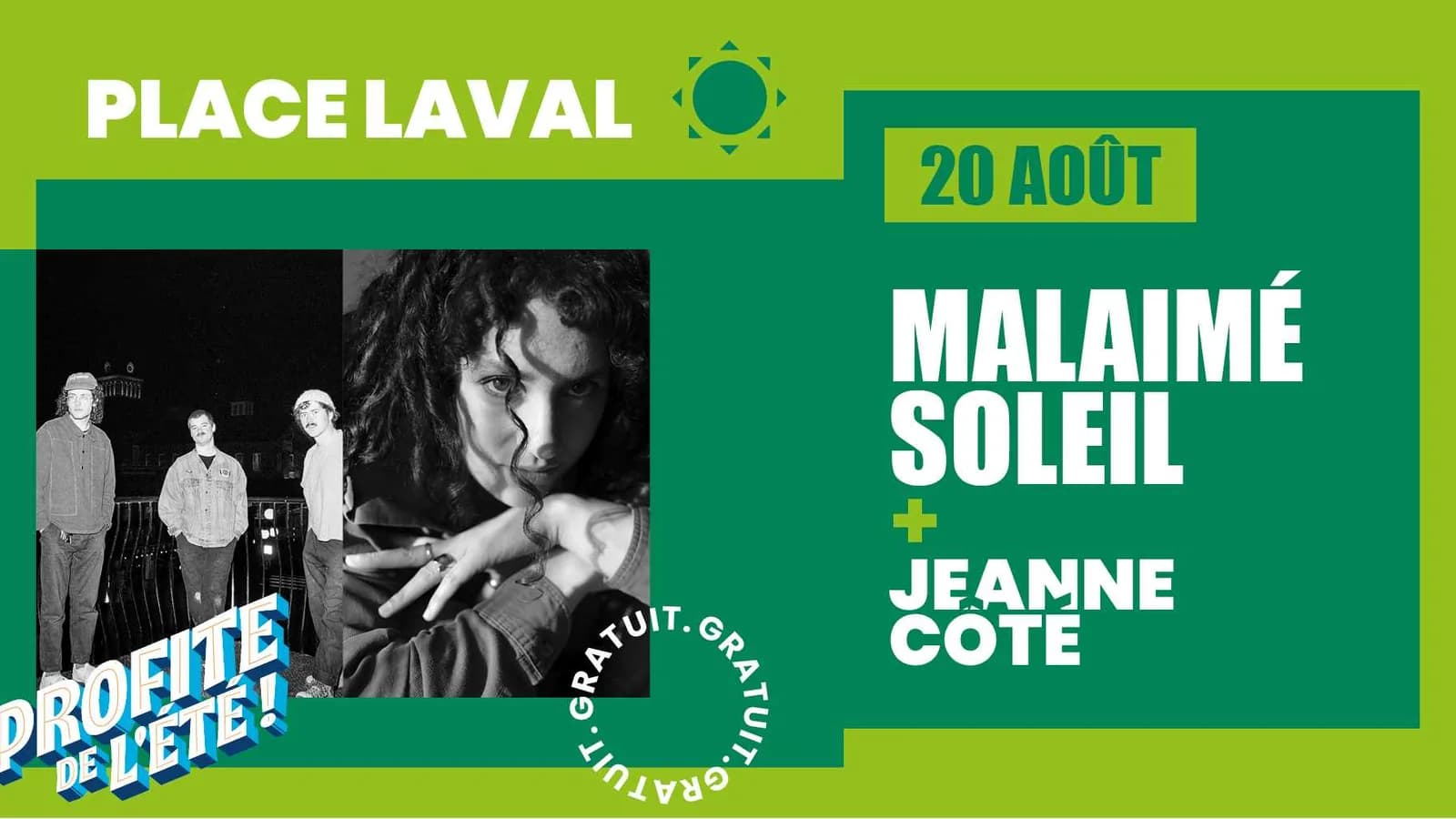 Malaimé Soleil + première partie : Jeanne Côté