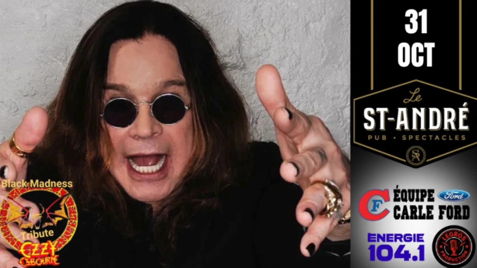 Le St-André présente Hommage à Ozzy Osbourne
