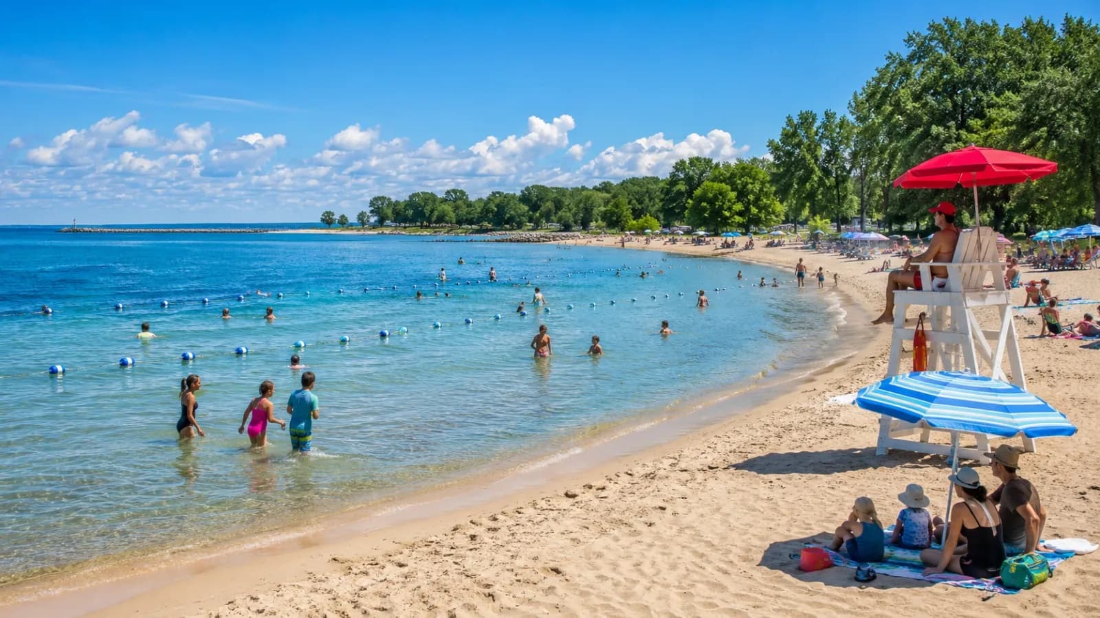 Baignade surveillée